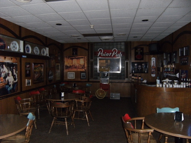 The Point Pub tasting room before destroyed by Gabe Hopkins to get ride of the past brewery history.